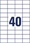 Label, universal, 52,5x29,7 mm, AVERY ZWECKFORM, 4000 label/pack